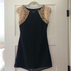 Little Mistress London Beaded Sequin Mini Dress